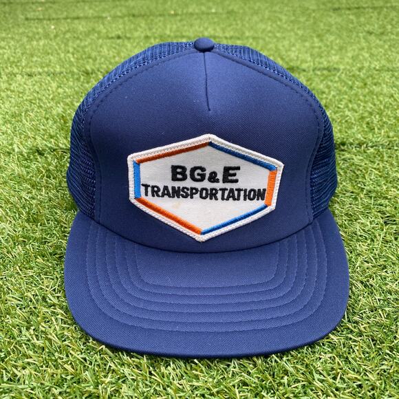 BG&E  Transportation 1990's Vintage Trucker Snapback Hat - Picture 1 of 5